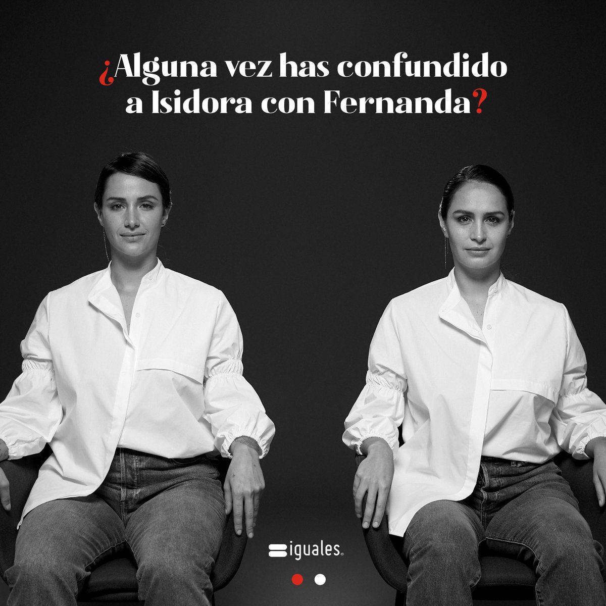 IgualesChile's tweet photo. ¿Alguna vez has confundido a Isidora con Fernanda? 
Se ven iguales, pero frente al Estado no lo son. 
Isidora puede proteger a sus hij@s con la fuerza de la ley, Fernanda no. 
#FirmaPorElMatrimonioIgualitario https://t.co/rH53N9wtfO