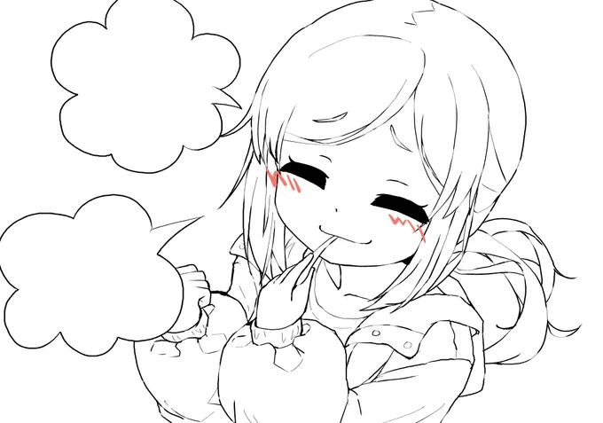 線画(+α)のヤツです
#線画 