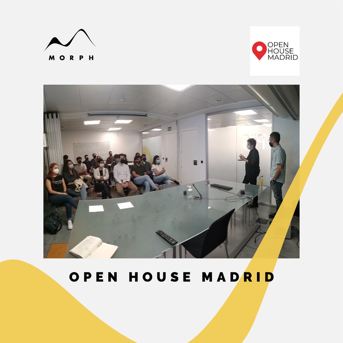 morph_estudio's tweet photo. Desde el 24 al 27 de septiembre tuvo lugar el @OpenHouseMadrid, un EVENTAZO del que nos ha encantado formar parte.  Encantados de conocer a todos los asistentes. Si fuiste uno de ellos, puedes rellenar la encuesta de satisfacción aquí: https://t.co/hKxg42KcGi https://t.co/HcNQZxpN8v
