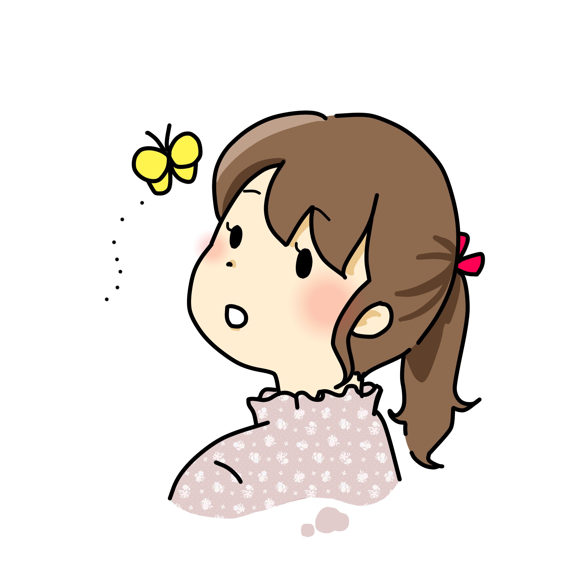 ピングペグズ イラスト更新しました 蝶々を見つけた女の子のイラストです イラスト描いてます T Co Npyfwrh3go ピングペグズ フリー素材 イラスト ビジネス 登録不要 フリーイラスト リンクフリー フリーアイコン T Co
