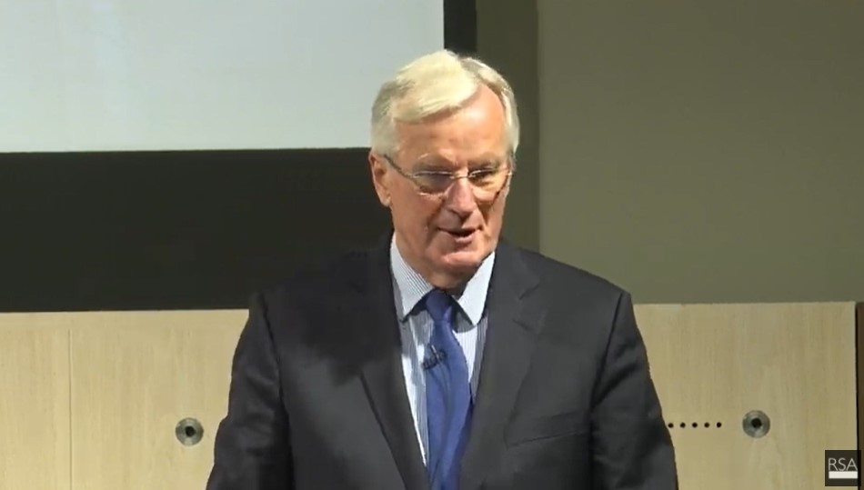 'The meaning of #Brexit is still not clear to me....'  - @MichelBarnier, who went on to mention that he's a fan of some British politicians including Winston Churchill  

#RSABarnier