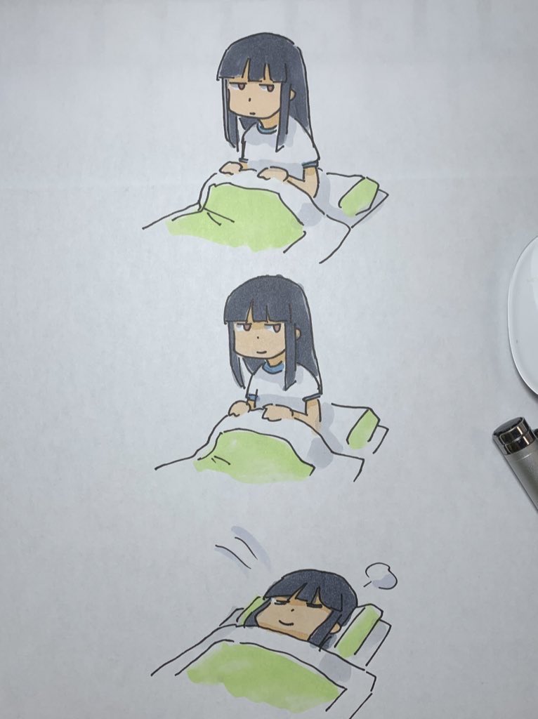初雪(艦これ) 「だいたい寝てる 」|ひじからのイラスト