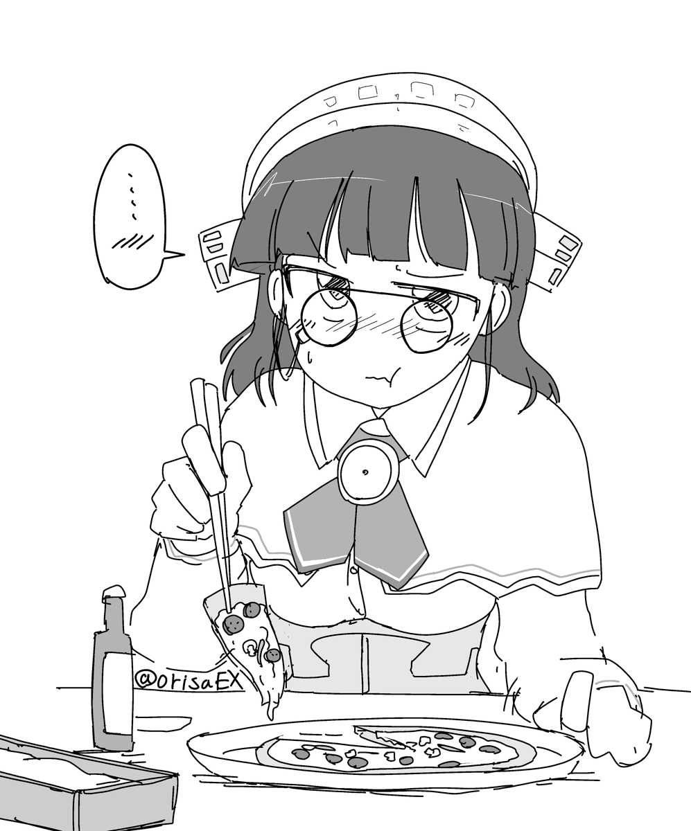 #今月描いた絵を晒そう
やっぱり大体何か食ってる 