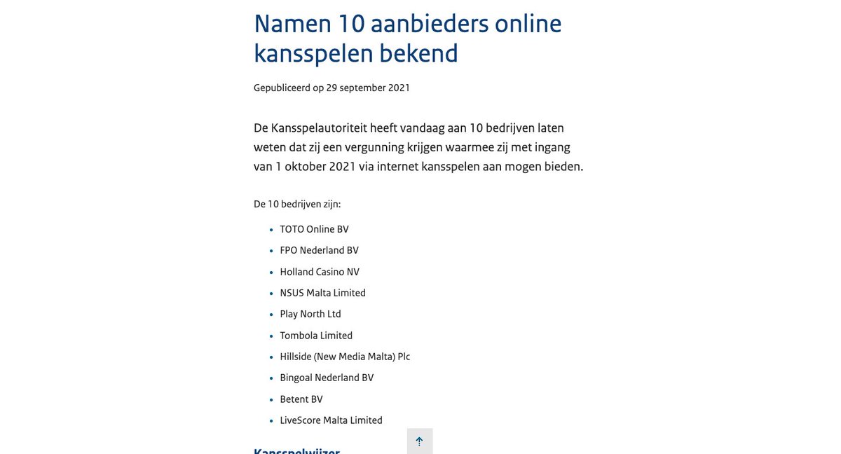 Hierbij even een draadje wat er vanaf vrijdag gaat veranderen in het aanbod qua goksites. Vanaf vrijdagen hebben deze bedrijven een licentie. Ik zal hieronder even een aantal van deze nieuwe/oude bookmakers toelichten