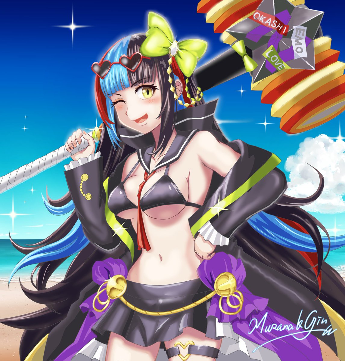 #今月描いた絵を晒そう #FGO
休みに仕事入ったり、後半の時間確保が中々厳しかったところだけど、9/26に1日1シト姉始めて4枚到達しましたねぇ
水着なぎこさんは特に描いてて楽しゅうござった…他の鯖描けてないのは悔しいけどshoganai。