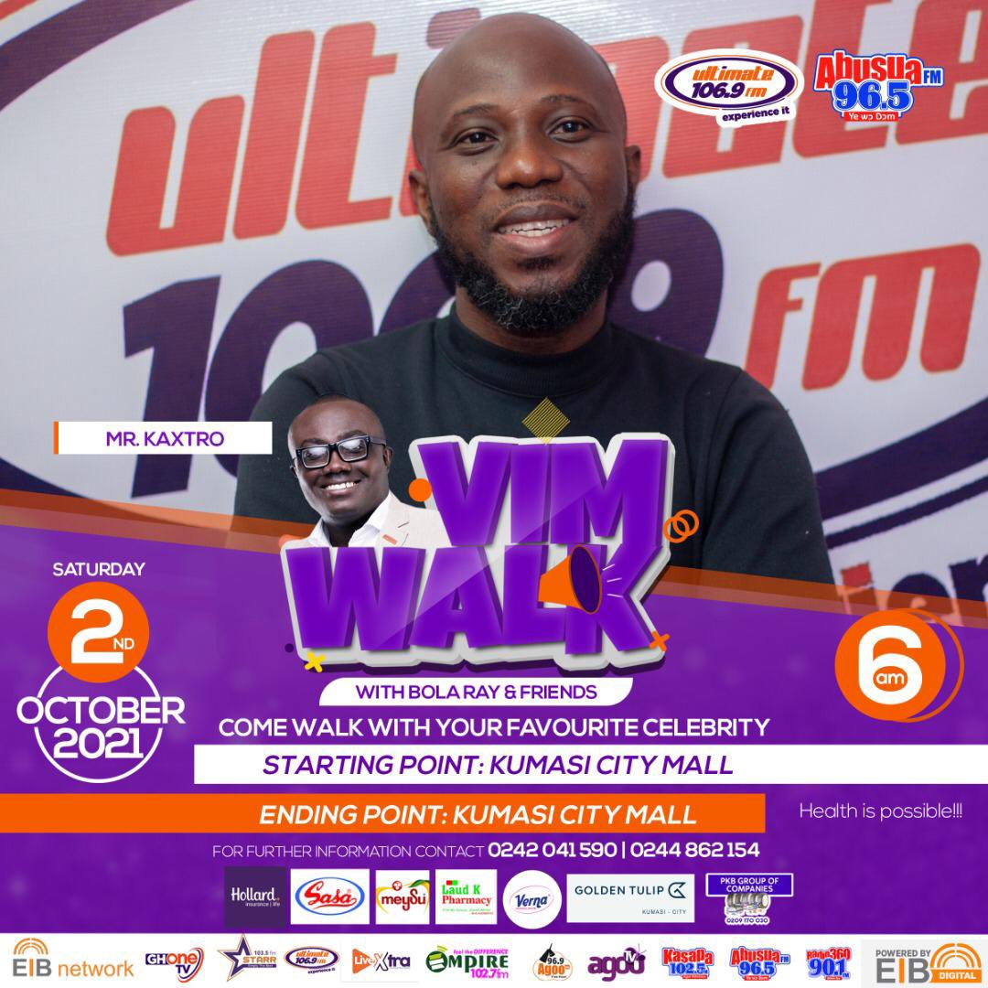 Apiigy's tweet photo. 3days to go!
Fam This Saturday as we walk with Chairman Bola Ray & Friends to improve and maintain our health, we also doing it to support little Nkunim. So let’s all come in our numbers and walk with Vim cos is possible 😊
Powered by UltimateFm
#VimWalkWithBola
#pphypecrew https://t.co/6WDi4SHXXl