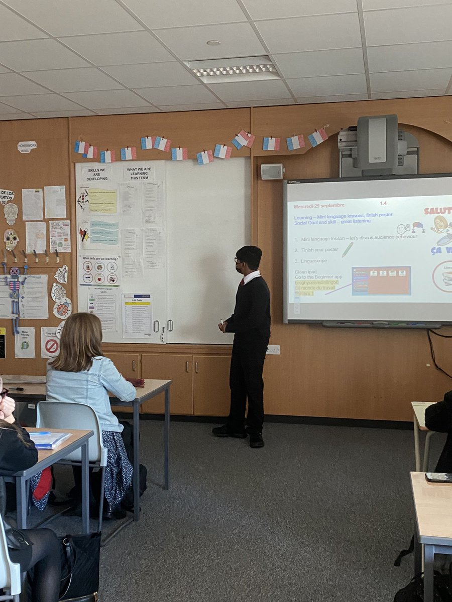 BroughtonML's tweet photo. Aryan taught his class some Hindi today. What a superstar. #coeEDL #SALTsecondary #edinburghloveslanguages https://t.co/YY8uNqrDjn