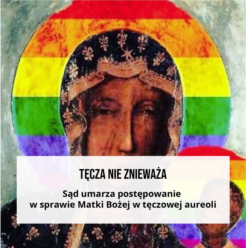 dariusrock's tweet image. Helsińska Fundacja Praw Człowieka: Tęcza nie znieważa. Sąd umarza postępowanie w sprawie Matki Bożej w tęczowej aureoli bit.ly/3zRjuMf
