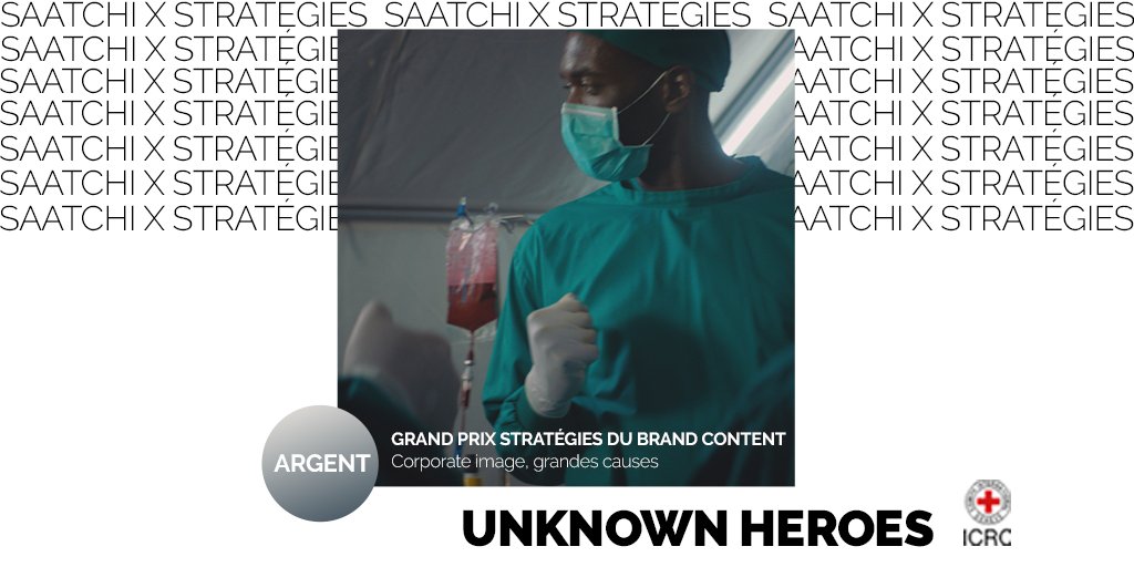 saatchifrance's tweet photo. 🥈🥈🥉 Nous sommes rentrés avec 3 prix à la suite du grand Prix @Strategies ! 
2 Argent avec #UnknownHeroes - @ICRC  et 1 Bronze avec #WeArePlaystation - @PlayStationFR 

🎉 Félicitations aux équipes et à nos clients ! https://t.co/hbh7pqBPlX