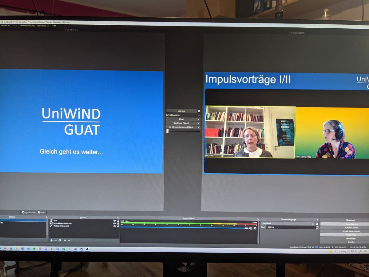 madhouse_loewe's tweet photo. Backstage: Impulsvortrag I, Sehr Spannende Einblicke von Frau Griem #uniwindtagung2021 https://t.co/oKe0Bgdq4K