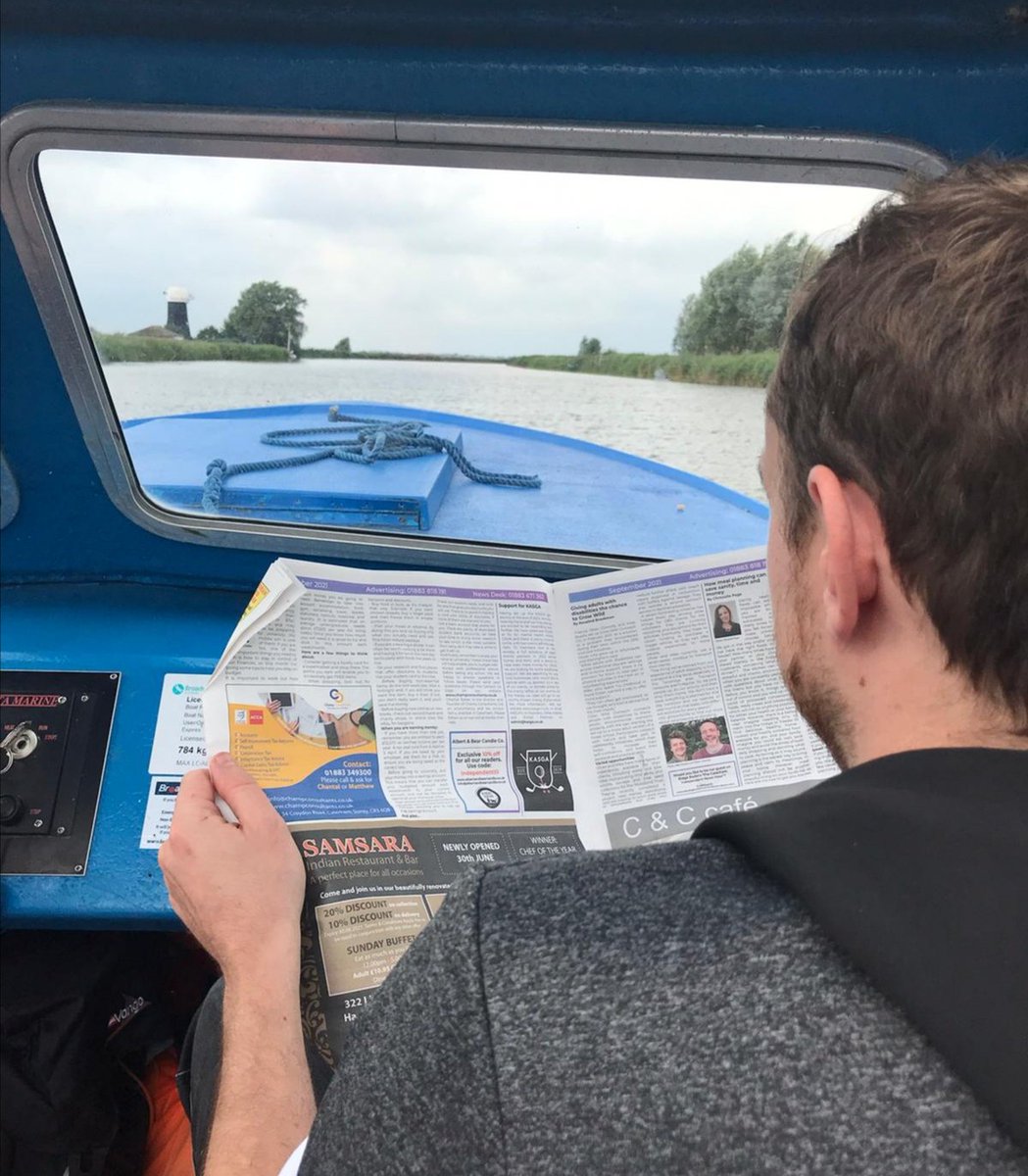 TandridgeIndpt's tweet photo. The Caterham Independent: where do you read yours? 

Tell us, and you could win a prize! 

#wheredoyoureadyours #CaterhamIndependent #localnews #localpaper #readers #Tandridge #community #stories #tellyourstory #Caterham #boatride https://t.co/WnAYIlcLOl