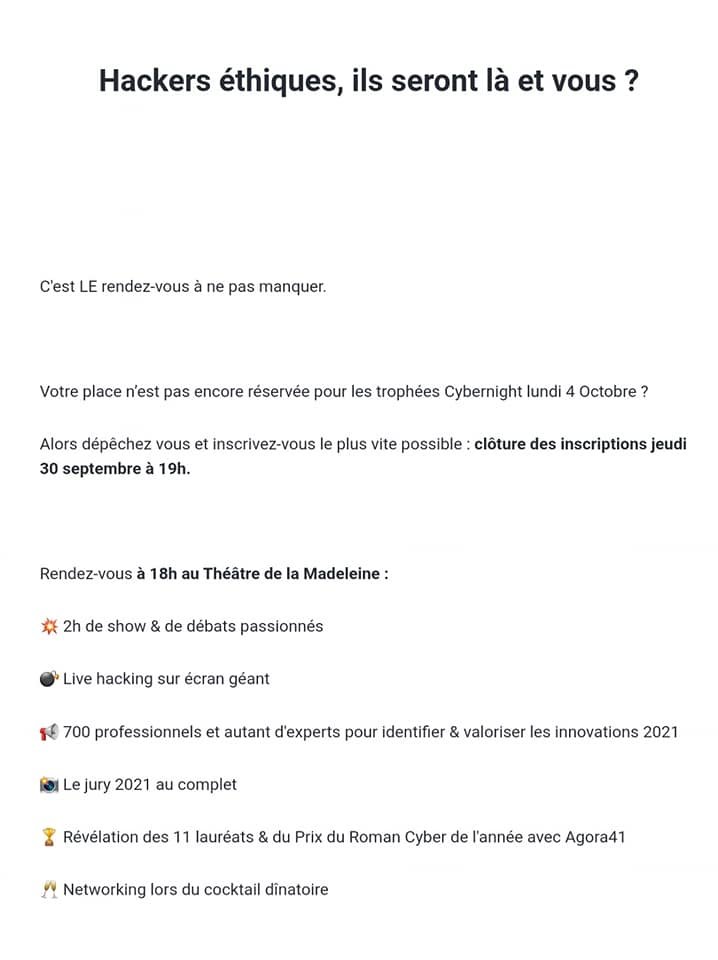 _SaxX_'s tweet photo. Le 4/10, se tiendra LA SOIRÉE de l'année en #cybersécurité, la #cybernight.
On vous y prépare un petit #speedhack. 6'42 de live #hacking intensif, sonore, visuel.
Si tu es à Paris, j'ai une place pour toi hacker en herbe. ping moi https://t.co/WbonQtuMxg