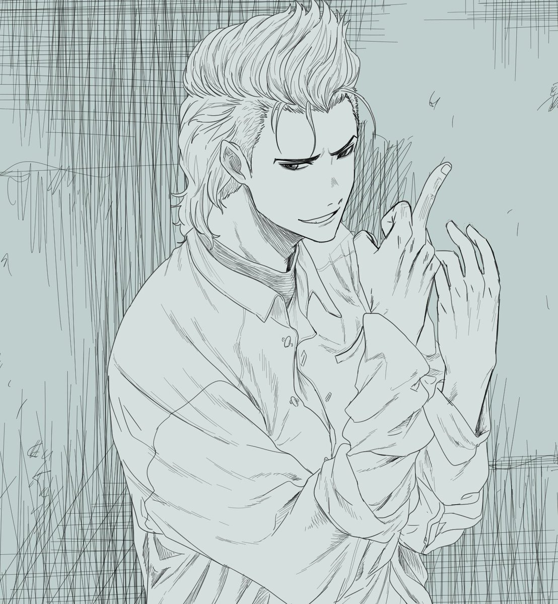 シャカシャカ線引く絵もたのしい

#イラスト
#絵描きさんと繋がりたい 
#秋の創作クラスタフォロー祭り 