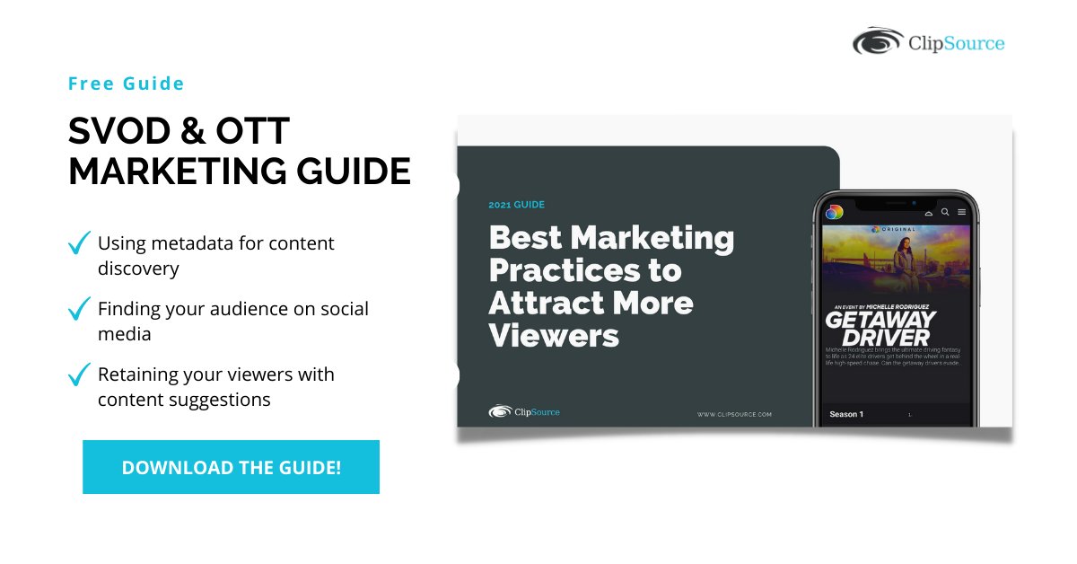 clipsource's tweet photo. Are you reaching your target audience? Download our marketing guide to ensure you are using the best practices to attract more viewers to your platform.
https://t.co/7WQtMIkibB https://t.co/lXFUbxgC1t