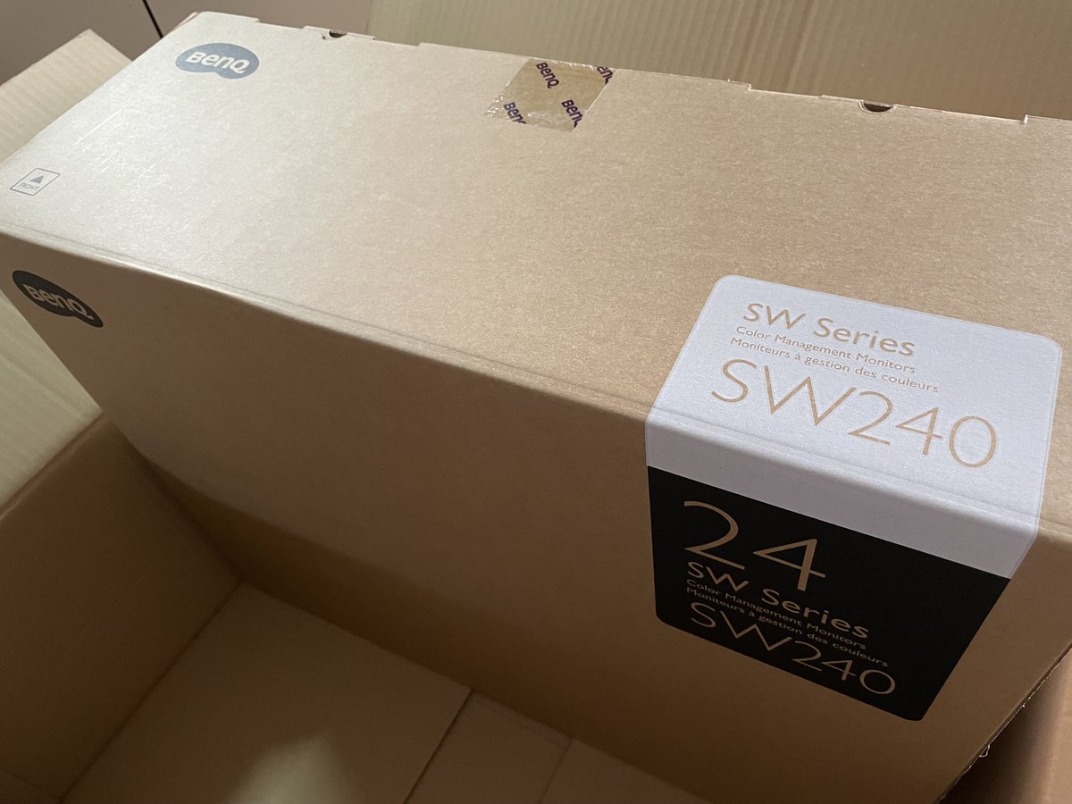 from_198's tweet photo. VIDEO SALONさん主催のWEBINARでアンケートに答えたら「BenQ カラーマネジメントモニターSW240」が当選しました！！
VIDEO SALONさん、BenQさん、鈴木佑介さん、ありがとうございます。
早速大切に使わせてもらいます。

#BenQ
#SW240
#VIDEOSALON
#VSW069
#鈴木佑介 さん
https://t.co/cp1ym8Sbhe https://t.co/6rlHkianZJ