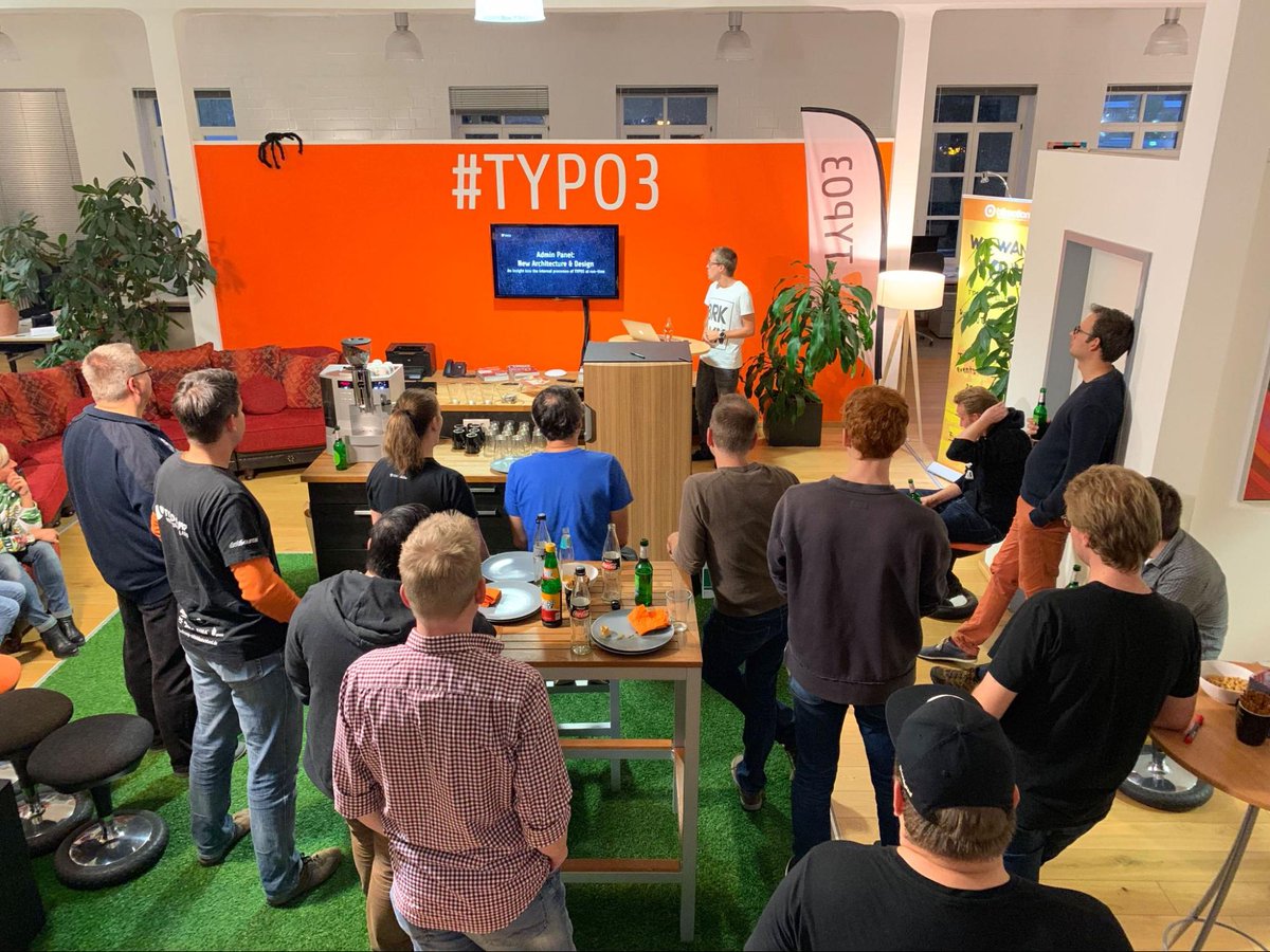In one week it's time: We celebrate the release of #TYPO3version11 ! 🍾
... this year unfortunately only as an internal event. For version 12 we invite again with delicious snacks and cold drinks to the #TYPO3 #Release Party #Hannover, promised!
