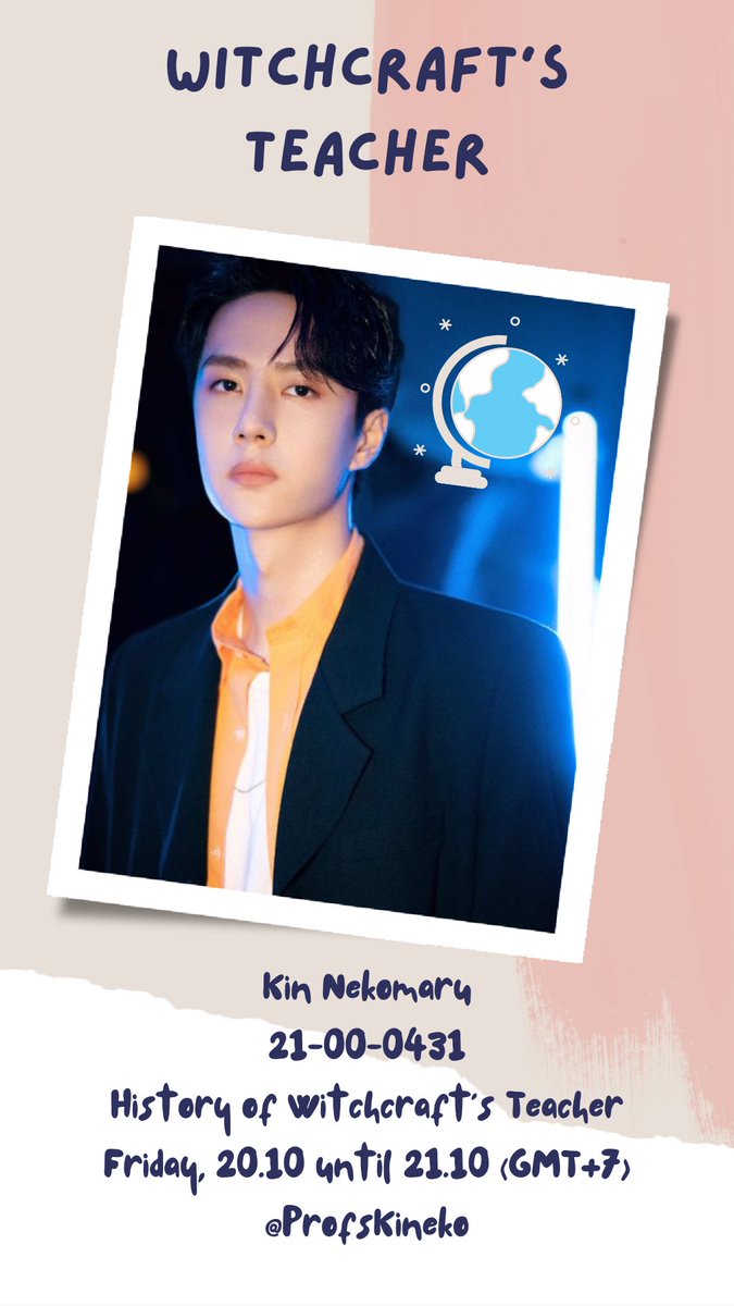ㅤ
"Welkam to Weekend~ Kita tetap kelas~" ujarnya dengan bernada. "Hari Jumat, kita masih masuk kelas History of Witchcraft. Kelas ini mempelajari tentang sejarah-sejarah tapi bukan sejarah bersama mantan. dan diampu oleh Professor Kin (@ProfsKineko). Skuy disapaa~"
ㅤ