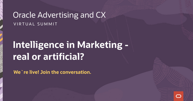 RosaliaGiordano's tweet image. Tic, tac, Oracle #Advertising and #CX Virtual Summit just started! Join now to learn from @Lego, @Accenture, Amadeus and many others how to include AI and Customer Intelligence to better engage customers. #OracleCXSummit @OracleCX bit.ly/3kSpqAu