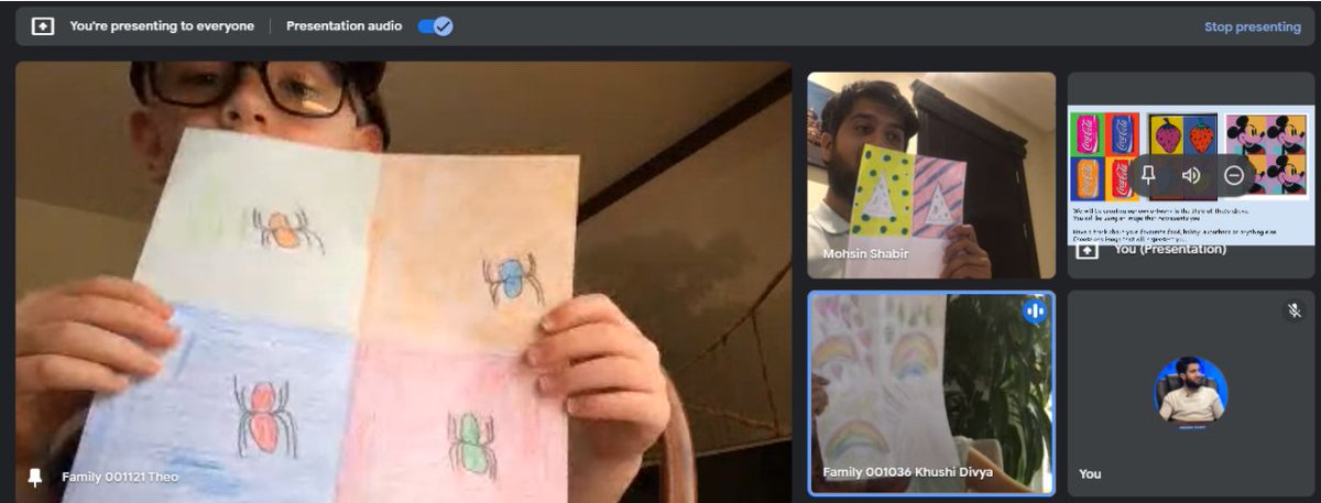 BISRYearOne's tweet photo. Year 1 classes working with smaller groups to create art pieces in the style of Andy Warhol. @BISRCreates https://t.co/CedWm1fK1i