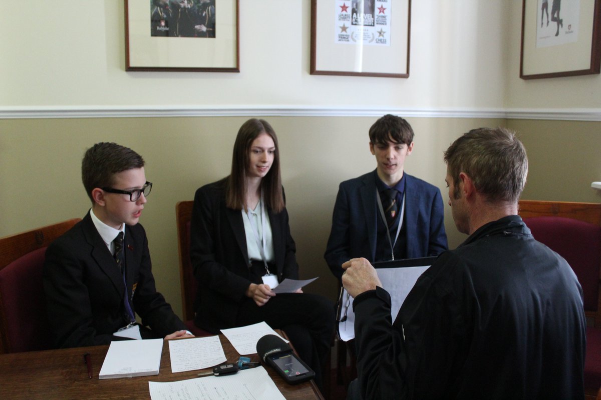 BablakeSchool's tweet photo. Thank you to @BBCCWR Breakfast this morning for making us your #starschool and visiting to talk to Josh, Emily, Robert and Mrs Harris! Listen back later here: https://t.co/qDr8c0Aeeu https://t.co/J07uhD7Yqy