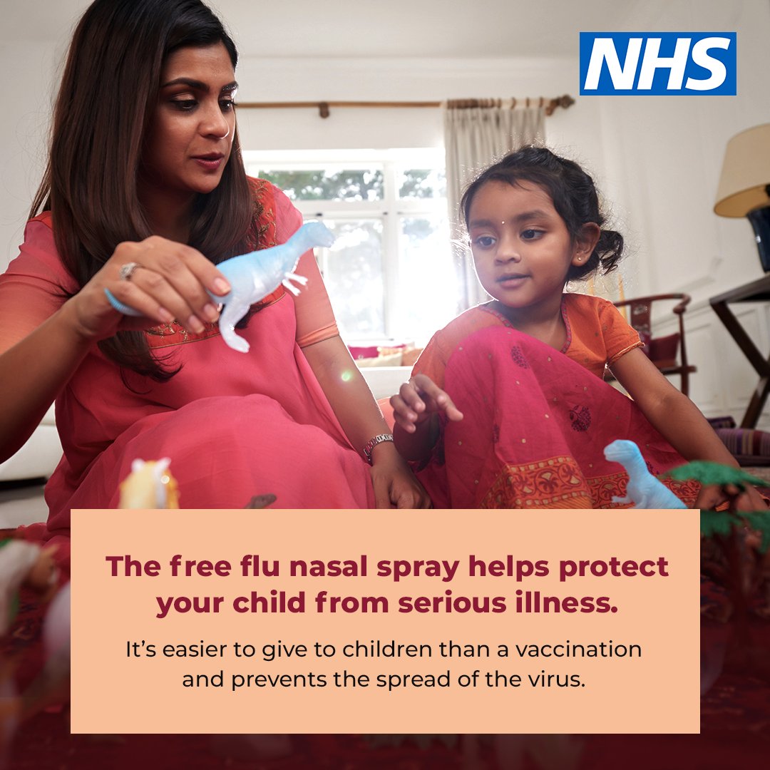 STSFTrust's tweet photo. The free flu nasal spray helps protect your child from serious illness 🤧 

Find out more about the free flu vaccine for children at 👉 https://t.co/1ZVrOr3Wky https://t.co/ZkiL56Dq8v