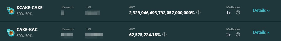 KacOFinance's tweet photo. 🔥 If you are @PancakeSwap's #NFT owner, you can now fragment your #NFT and stake them on #KacoFinance on #BSC. The APY of $KCAKE- $CAKE and  $CAKE- $KAC so high now!!!

Trade and stake here: https://t.co/mxRG0WSX7L https://t.co/kIBIb7i68B