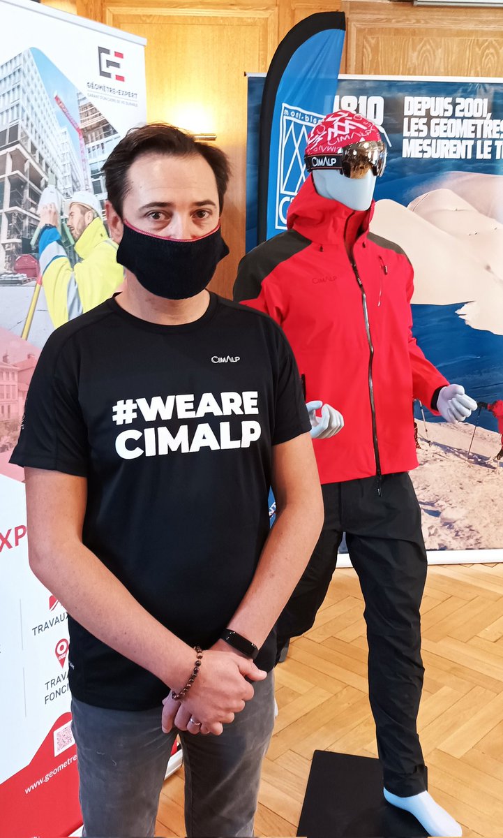 <a href="/cimalpofficial/">CIMALP</a> fait son arrivée ! La marque a équipé l'#aventure4810 ❄️Beaucoup de valeurs en commun, des tenues de pro et une passion commune pour le #montBlanc 👍
#MesuredumontBlanc #GeometresExperts
