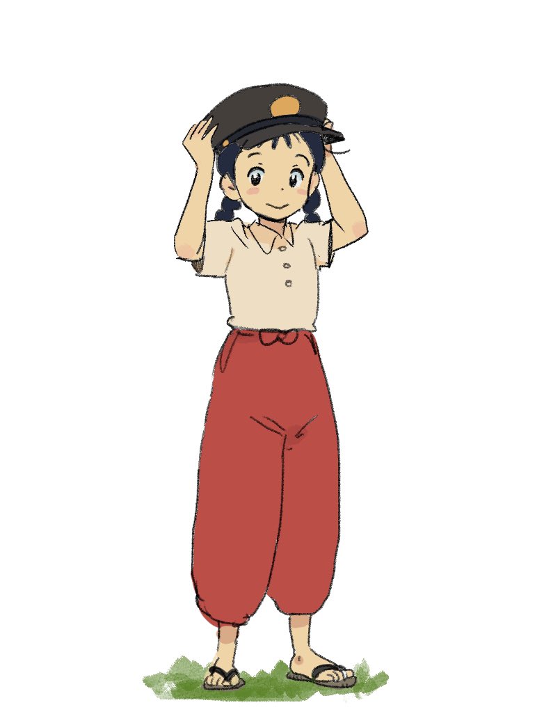 ゆえ 前回作ったアニメの女の子 ぽっぽやという映画で 大きな駅員の帽子 を若き広末涼子さんが被っていました それがとても可愛くて自分のキャラには大きな学生帽を被らせました T Co Qsjfdh38dk Twitter