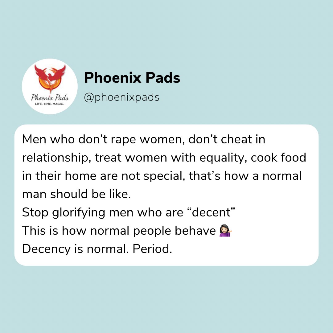 phoenixpads's tweet photo. These aspects are so crucial to normalize!

If not now then when?
It's already 2021 
Why are your thoughts living in 2001?

#Riselikeaphoenix #phoenixpads #womenempowerment #women #girl #girlpower #Feminism https://t.co/zQevCinm5A