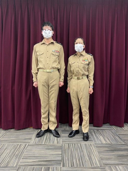 海上自衛隊 の新しい第2種夏服が届いたからさっそく着てみたにゃ(=ﾟωﾟ