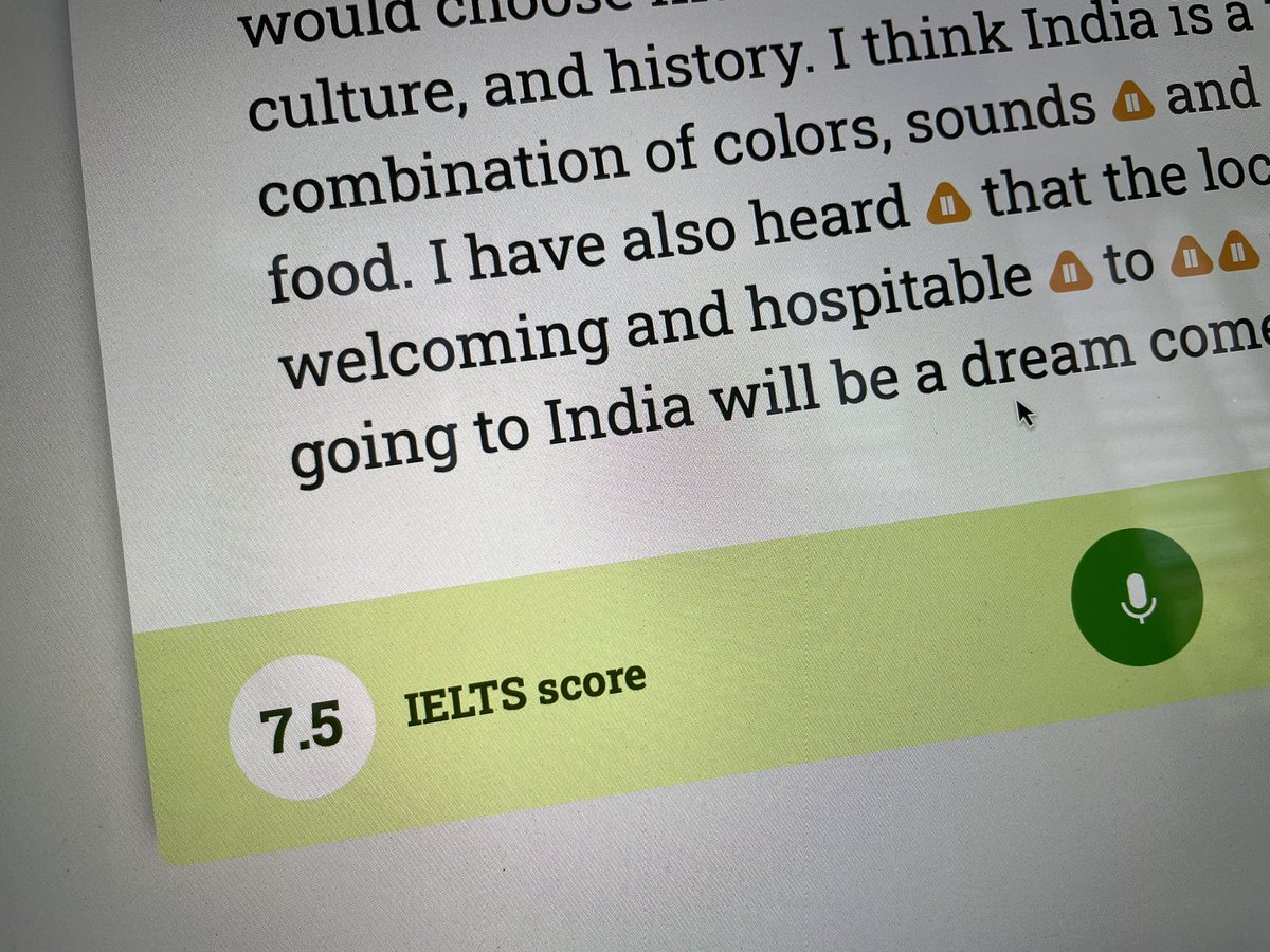 penchp's tweet photo. เห็นคนแชร์เว็บทดสอบ speaking สำหรับ IELTS ลองเล่นแล้วสนุกดี จับ pronunciation แบบละเอียดมากกก bad pause ตรงไหนรู้หมด https://t.co/rwYRQHhVAZ