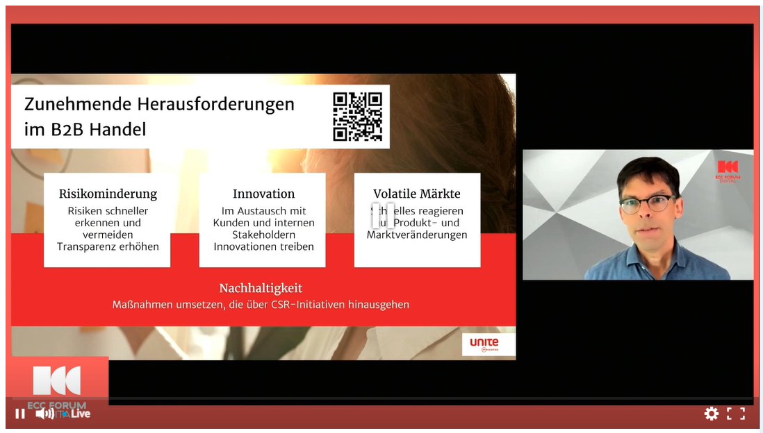 ECCKoeln's tweet photo. Weiter geht's beim #ECCFORUM #DIGITAL mit einem Blick auf die B2B-Branche, ein "gigantischer Wirtschaftszweig" wie Referent Dr. Bernd Schönwälder von @Mercateo_com unterstreicht und prognostiziert: "Das Thema #Nachhaltigkeit wird den #B2B-Handel komplett umstülpen!" https://t.co/FklyMQoAly