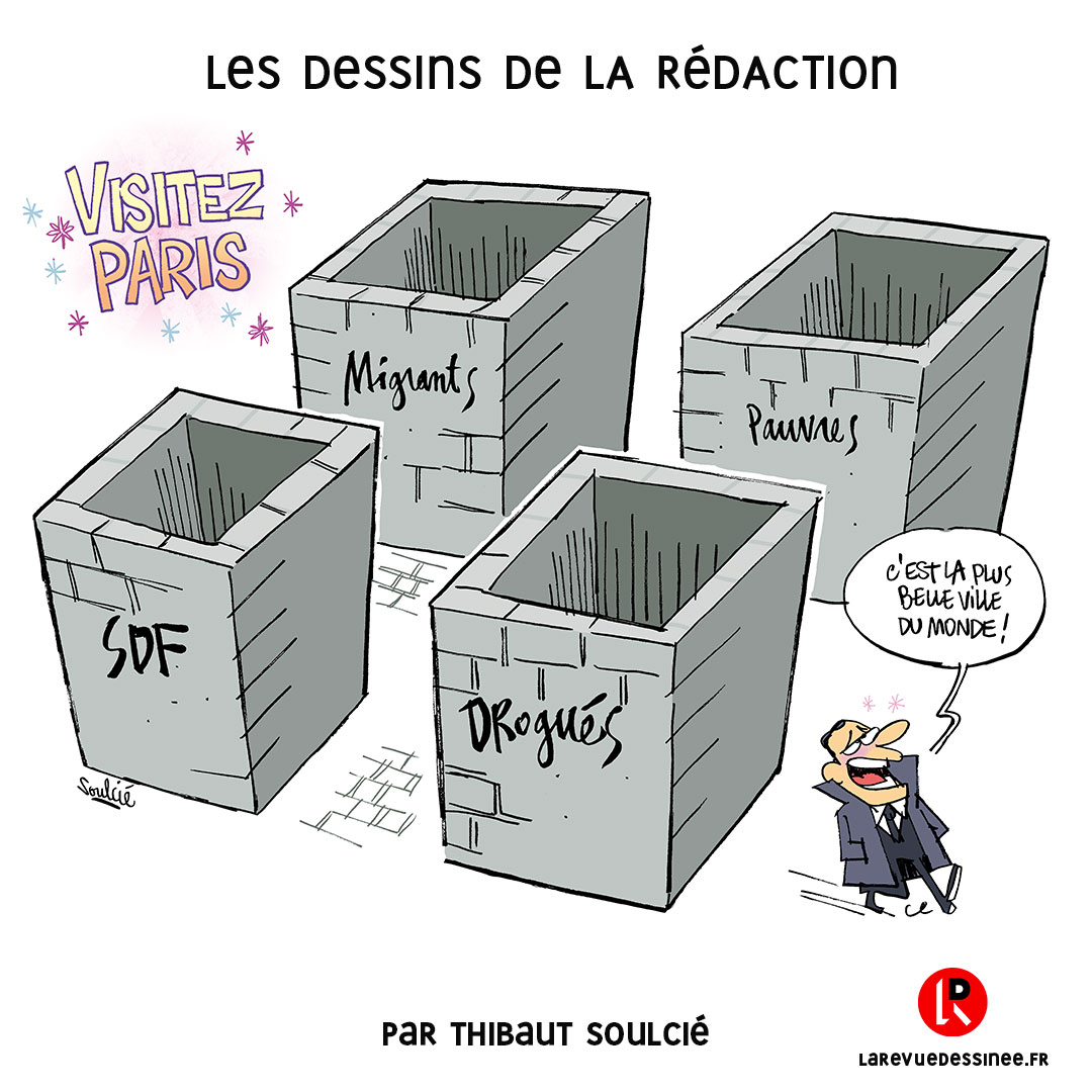 LaRevueDessinee's tweet photo. Le dessin de la rédaction signé @tsoulcie !
#larevuedessinée #murducrack #Pantin https://t.co/Ls6Zt0IQG1