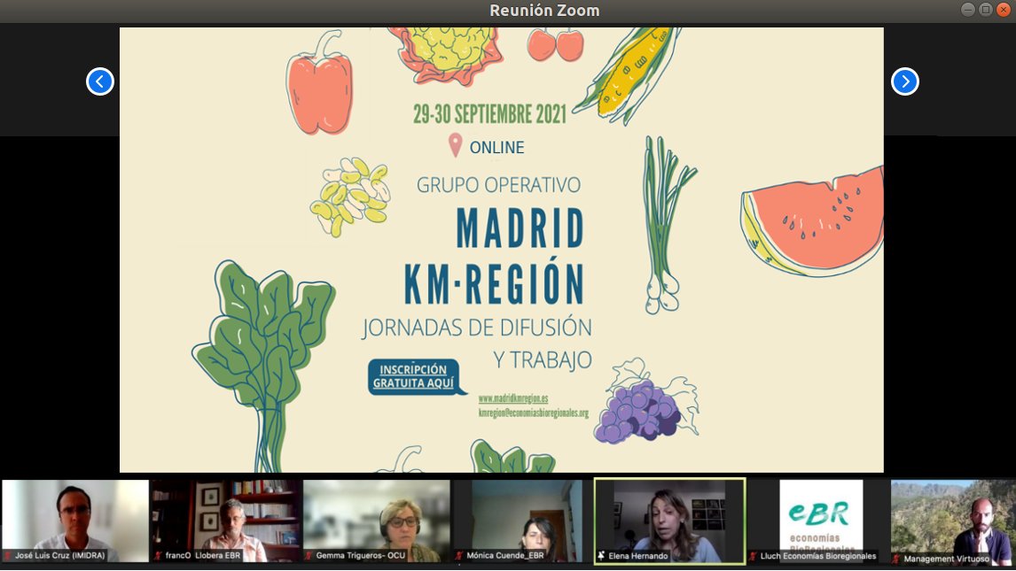 #Evento Ya estamos conectadas🤳 y poniendo en común los resultados de 3 años de trabajo para el impulso del consumo de proximidad en la #Madrid. 
🧐 Ponemos nuestra mirada hacia el futuro:¿que más podemos hacer para mejorar las oportunidades de las iniciativas de consumo local?