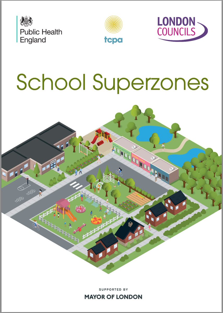 Should your local schools have #SchoolSuperzones to support good health? Great point about looking at #places around #schools from a #child's perspective... Lots of helpful advice in the #SchoolSuperzones report...
