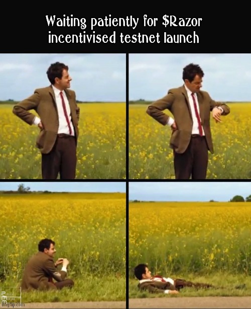 Assurancekeenth's tweet image. waiting patiently for Razor Incentivised testnet launch.
@razor_network $RAZOR #testnet #oraclenetwork #DeFi