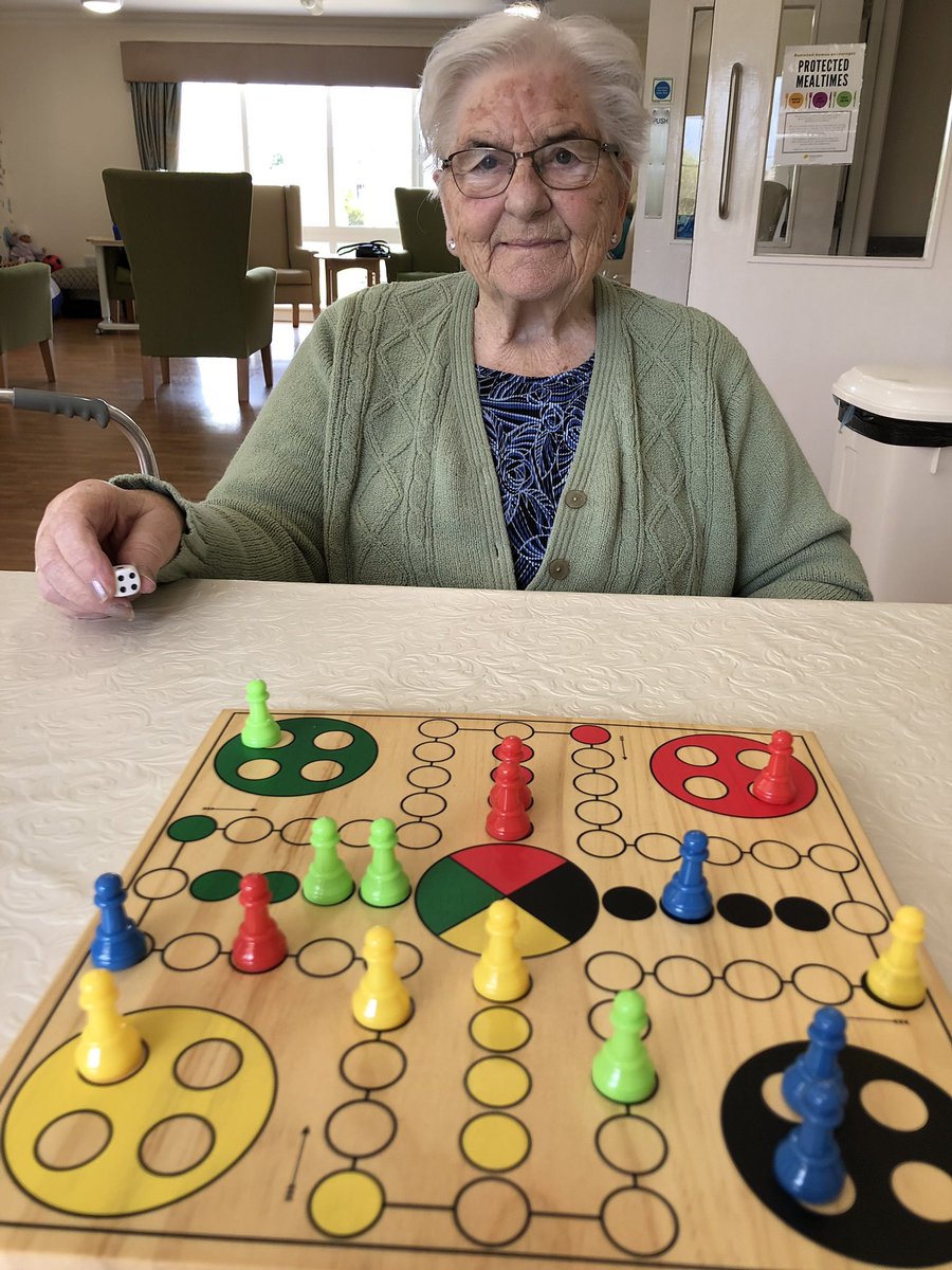 That's the name of the game 🎲 Residents at Rose Court have been showing their competitive side with some board games and skittles!  
Games are a great form of brain training for our residents, supporting their cognition and memory 🧠
 
#residentialcare