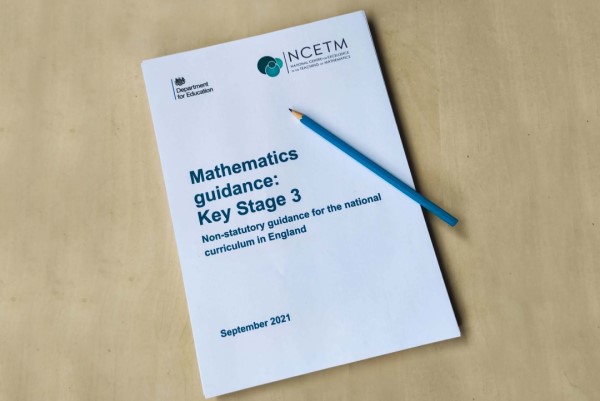 NCETM's tweet photo. We’ve worked with the DfE to produce new guidance for teaching maths at KS3. For the first time, it offers a detailed ordering of the maths that students need to learn from Year 7 to Year 9 https://t.co/BaJLNJ8UCy https://t.co/khIxuNUbpk