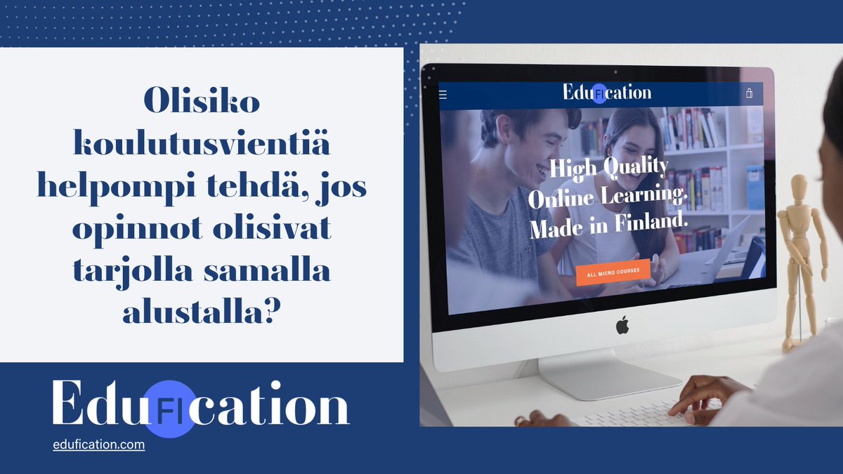 Edufication tarjoaa erinomaiset puitteet koulutusvientiin Suomelle. Lue lisää artikkelista, joka on julkaistu yhteistyössä <a href="/KauppalehtiFI/">Kauppalehti</a> digiversion kanssa koulutustarinat.fi/kouluttautumin… #koulutusvienti #edufication #oppimisalusta #oppimismuotoilu #koulutustarinat #mediaplanetfi #xamk