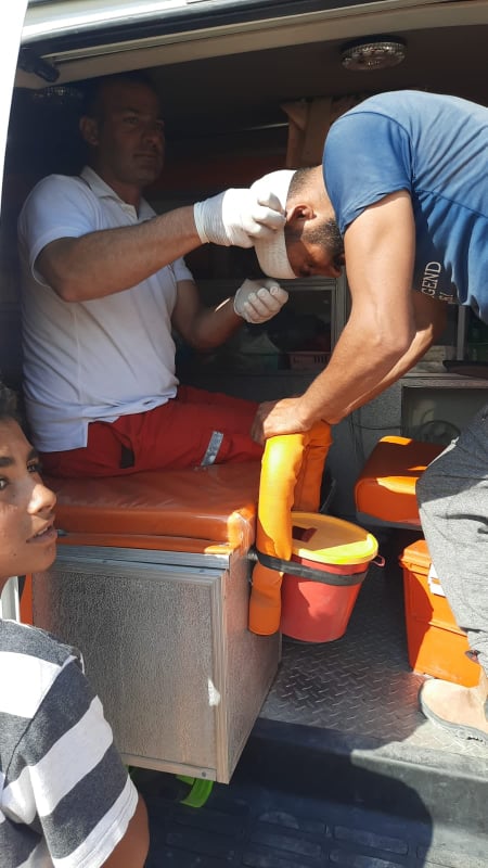 stopthewall's tweet photo. yesterday, bigoted Israeli settlers escalated their violent campaign against Palestinians in Yatta, Hebron. Tens of Palestinians have been wounded, their cattle killed &amp; property destroyed. Settlers' violence is part of the Israeli authorities' systemic violence against us. #BDS https://t.co/9hECuuMFrZ