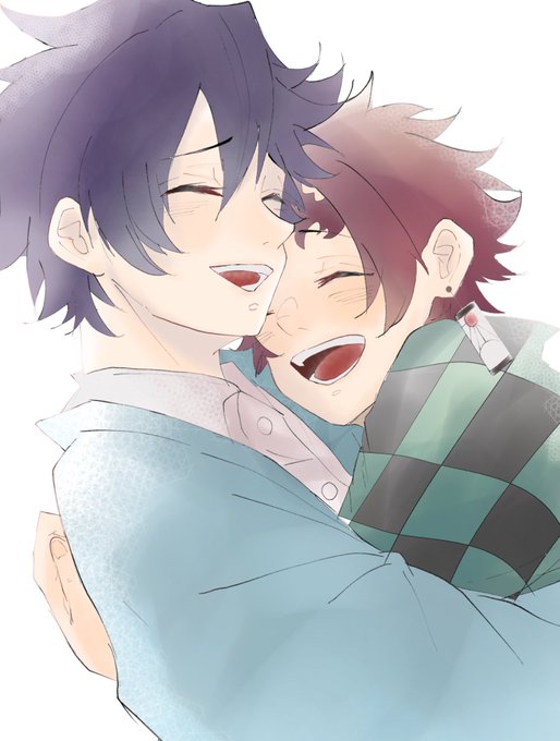 もなかさんがTwitterに投稿した竈門炭治郎(鬼滅の刃)のイラスト。