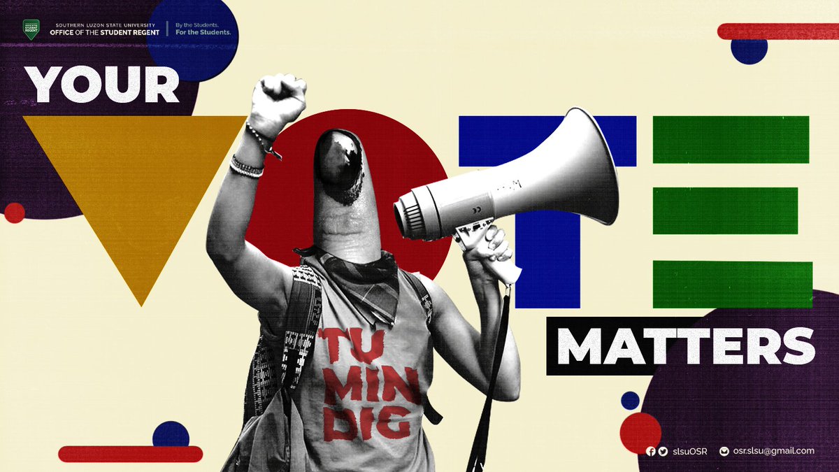 slsuOSR's tweet photo. [YOUR VOTE ‘DOES’ MATTER: BE A UTILITARIAN AMONG THOUSANDS]

Full story here: https://t.co/DA8ERTpzQ5

#YourVoteMatters
#StandforaChange
#RegisterforHalalan2022

Written by: Zyrene Gene P. Corales
Researched by: Lionel M. Batarlo
Layout by: Karl Jerome del Mundo https://t.co/vXuAKbVwkY