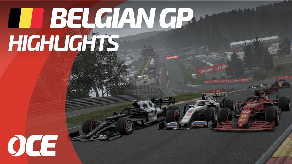 OCERacingLeague's tweet photo. 3 Safety cars, 5 drivers going for the win. Check out the highlights to Round 5 at Spa for the Belgium GP!!

🍿📺YouTube: https://t.co/cP7zwRXtBx

#OCERL2 #Belgium #BelgianGP #F12021game #simracing #eSports #Action #div2 https://t.co/dn707iTkUd