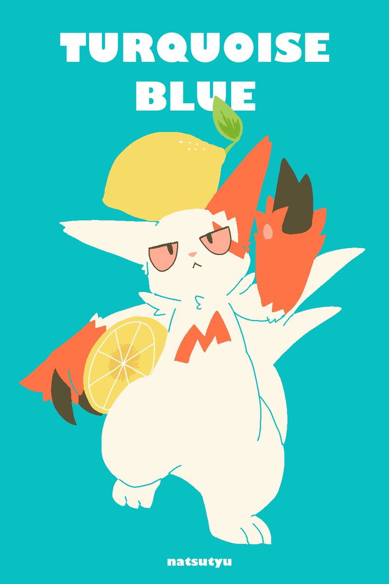 pokemon (creature) fruit food no humans object on head lemon solo  illustration images