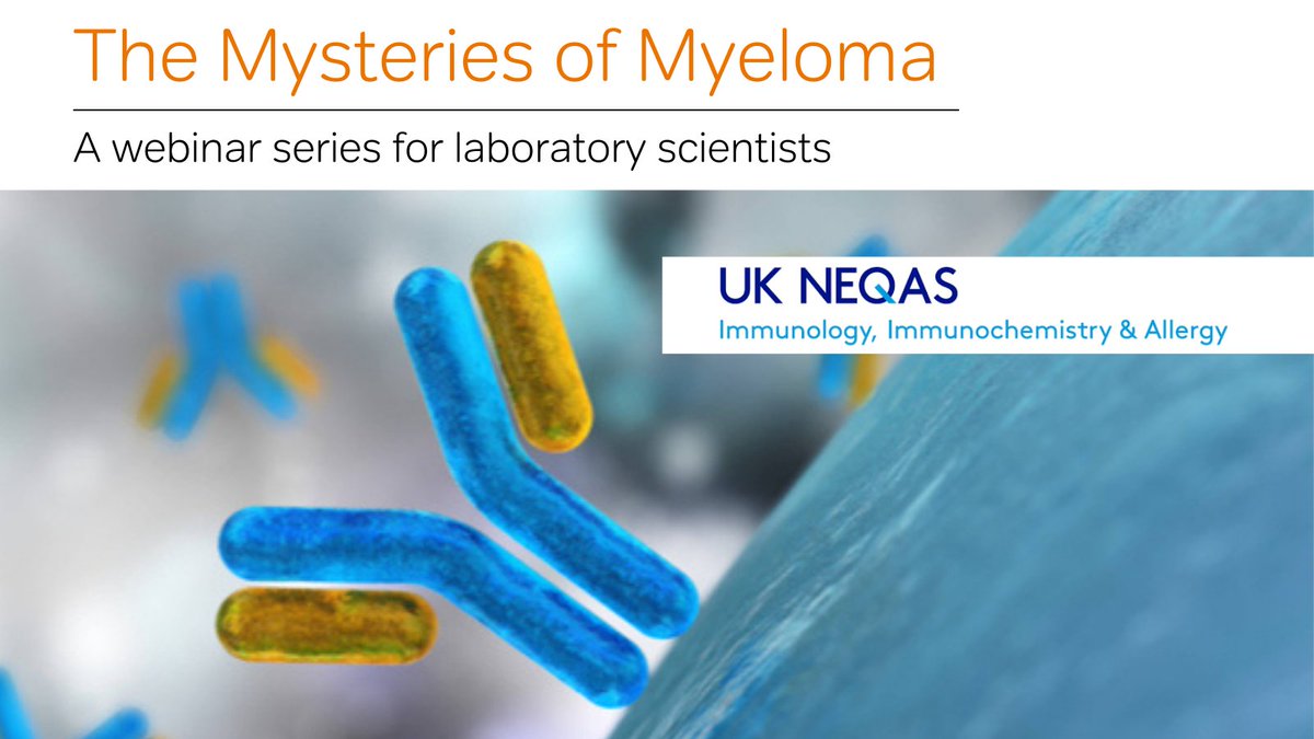 MyelomaUK's tweet photo. We have partnered with @UKNEQAS to develop a series of webinars for laboratory staff to promote best practice in the reporting of #myeloma diagnostic test results.  
 
Watch the recordings here: https://t.co/IBfGoaHOKs 
  
#BloodCancerAwarenessMonth #DontMissMyeloma https://t.co/eiUZghCH13