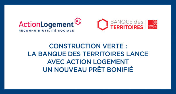 🔴29.09.21 I Communiqué I Construction verte : la <a href="/BanqueDesTerr/">Banque des Territoires</a> lance avec <a href="/ActionLogement/">Action Logement</a>  un nouveau prêt bonifié 🎯Accompagner les opérations de construction les plus vertueuses aux plans énergétique et environnemental.👉Lire le CP : bit.ly/3CVBZBc #RE2020