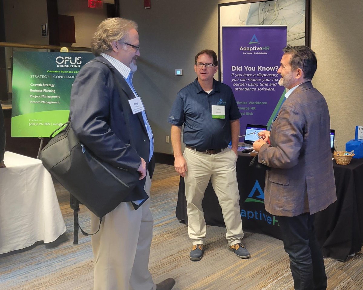 AdaptiveHRM's tweet photo. @AdaptiveHRM was proud to sponsor the @burnslev "State of the Cannabis Industry" conference in Waltham yesterday. Great event hearing from leaders and colleagues.

#cannabisindustry #cannabisnews https://t.co/Abl6s4h8hK