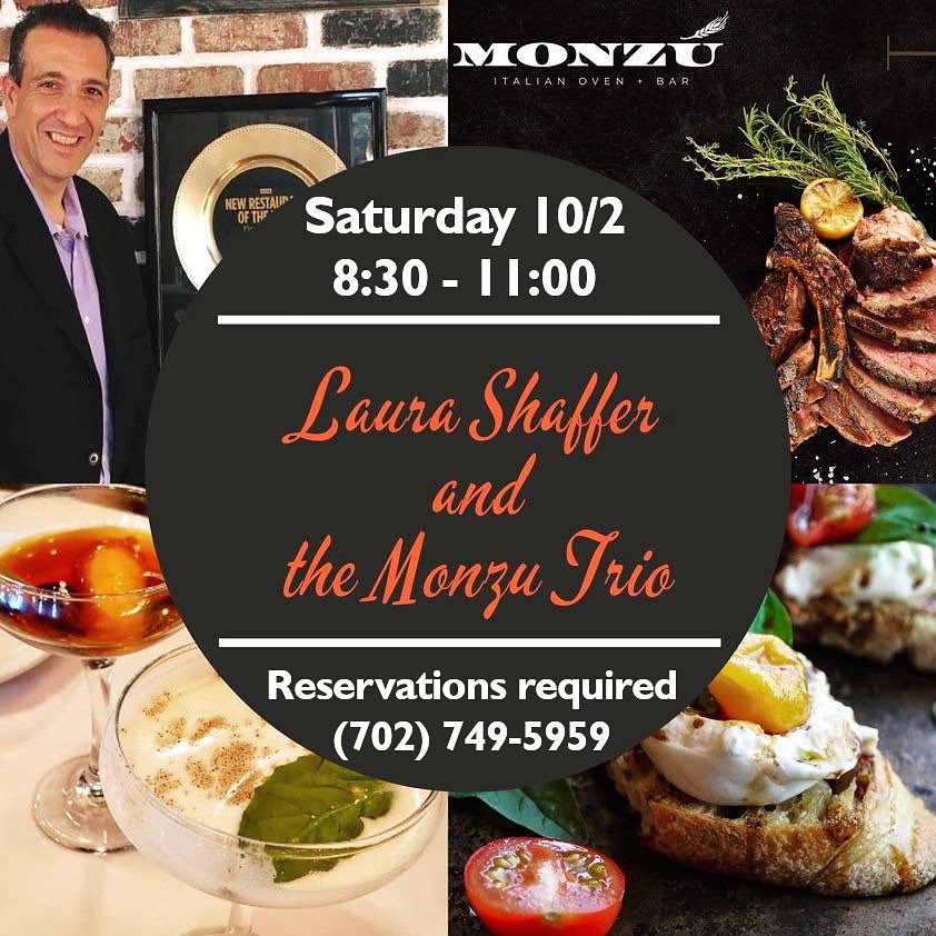 Banana_Joeyy's tweet photo. Sat.,Oct.2nd, 8:30pm at Pizzeria Monzu at 6020 West Flamingo Road 10, That's just an awesome performance by #LauraShaffer &amp; #TheMonzuTrio  Can't wait to go &amp; watch the #show @NightingaleLV @monzulv @VegasShowFinder @FSELV @Freetips4vegas #reservations required call (702) 749-5959 https://t.co/cuwGoFJmpQ
