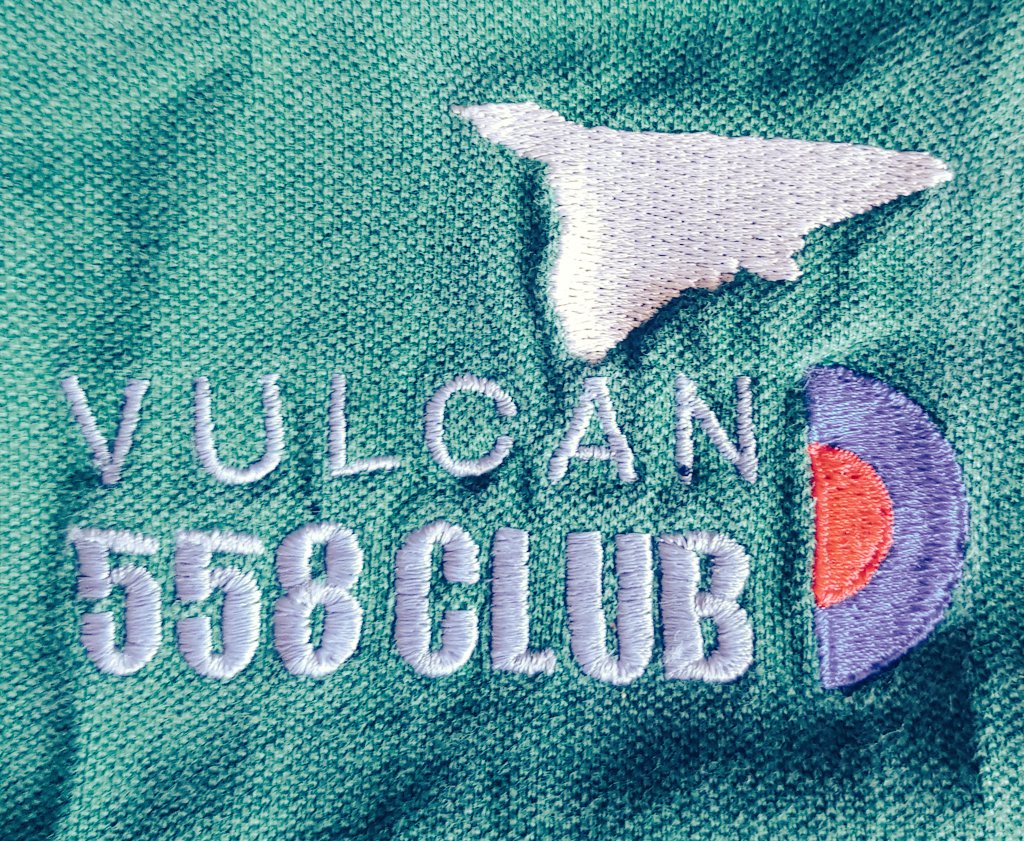 DawnSunrise1's tweet photo. My Dad was a loyal and keen member of the 558 Club. He became Chairman for a while too. This was on his polo shirt
#rafpilot #VulcanPilot #XH558 https://t.co/XbECgy9LxJ