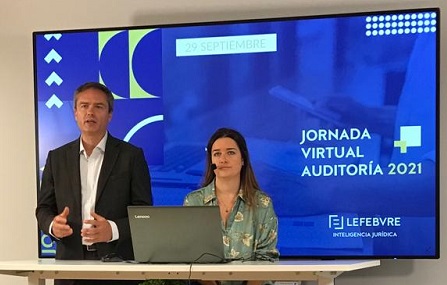 Lefebvre_ES's tweet photo. Cristina Vallejo y Julio Sainz de @ADNGRMAudit intervienen en la jornada virtual de Lefebvre para tratar sobre el control de riesgos en los despachos y las herramientas de #auditoría.
#AUDITsoft https://t.co/ZhToZUVohP